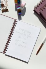 A5 Spiralli Daily Planner / Günlük Planlayıcı / İngilizce Planlayıcı / Planlayıcı Defter Lacivert Altın - Görsel 8